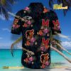Baltimore Sports Logo Floral Black Hawaiian Shirt b