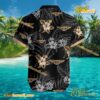 Bentley Logo Print Hibiscus Floral Black Hawaiian Shirt b