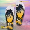 Boston Bruins NHL Coconut Tree Personalized Flip Flops