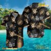 Buick Logo Print Hibiscus Floral Black Hawaiian Shirt