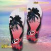 Carolina Hurricanes NHL Coconut Tree Personalized Flip Flops