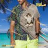 Cat Yoga Mandala Hawaiian Shirt c