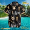Chevrolet Camaro Logo Print Hibiscus Floral Black Hawaiian Shirt b