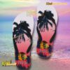 Chicago Blackhawks NHL Coconut Tree Personalized Flip Flops