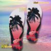 Detroit Red Wings NHL Coconut Tree Personalized Flip Flops