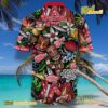 Detroit Red Wings NHL Tiki Design Hawaiian Shirt b