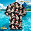 Funny Pug Puppies Merry Christmas Hawaiian Shirt b