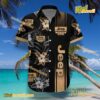 Jeep Logo Print Hibiscus Floral Black Hawaiian Shirt a