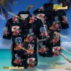 Kansas Sports Logo Floral Black Hawaiian Shirt