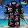 Kansas Sports Logo Floral Black Hawaiian Shirt a
