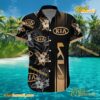 Kia Logo Print Hibiscus Floral Black Hawaiian Shirt a