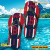 MLB Boston Red Sox Logo Print Personalized Flip Flops a