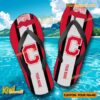 MLB Cleveland Indians Logo Print Personalized Flip Flops