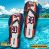 MLB Detroit Tigers Logo Print Personalized Flip Flops a
