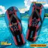 MLB Miami Marlins Logo Print Personalized Flip Flops