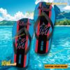 MLB Miami Marlins Logo Print Personalized Flip Flops a