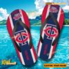 MLB Minnesota Twins Logo Print Personalized Flip Flops