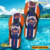 MLB New York Mets Logo Print Personalized Flip Flops a