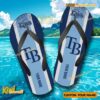 MLB Tampa Bay Rays Logo Print Personalized Flip Flops