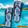 MLB Tampa Bay Rays Logo Print Personalized Flip Flops a