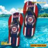 MLB Washington Nationals Logo Print Personalized Flip Flops a