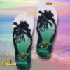 Minnesota Wild NHL Coconut Tree Personalized Flip Flops