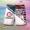 NCAA Alabama Crimson Tide American Flag Personalized Beach Shorts a