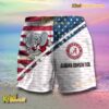 NCAA Alabama Crimson Tide American Flag Personalized Beach Shorts b