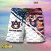 NCAA Auburn Tigers American Flag Personalized Beach Shorts a