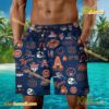 NCAA Auburn Tigers Football Symbol Beach Shorts