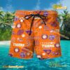 NCAA Clemson Tigers Football Symbol Beach Shorts a