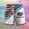 NCAA Florida Gators American Flag Personalized Beach Shorts b