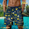 NCAA Michigan Wolverines Football Symbol Beach Shorts