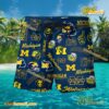 NCAA Michigan Wolverines Football Symbol Beach Shorts a