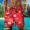 NCAA Nebraska Cornhuskers Football Symbol Beach Shorts