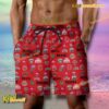 NCAA Ohio State Buckeyes Football Symbol Beach Shorts