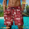 NCAA Oklahoma Sooners Football Symbol Beach Shorts