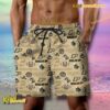 NCAA Purdue Boilermakers Football Symbol Beach Shorts