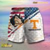NCAA Tennessee Volunteers American Flag Personalized Beach Shorts b
