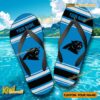 NFL Carolina Panthers Logo Print Personalized Flip Flops