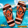 NFL Cincinnati Bengals Logo Print Personalized Flip Flops