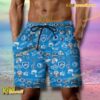 NFL Detroit Lions Football Symbol Beach Shorts