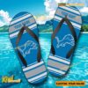 NFL Detroit Lions Logo Print Personalized Flip Flops