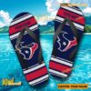 NFL Houston Texans Logo Print Personalized Flip Flops