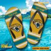 NFL Jacksonville Jaguars Logo Print Personalized Flip Flops