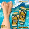 NFL Jacksonville Jaguars Logo Print Personalized Flip Flops a