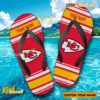 NFL Kansas City Chiefs Logo Print Personalized Flip Flops