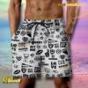 NFL Las Vegas Raiders Football Symbol Beach Shorts