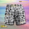 NFL Las Vegas Raiders Football Symbol Beach Shorts b