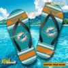 NFL Miami Dolphins Logo Print Personalized Flip Flops